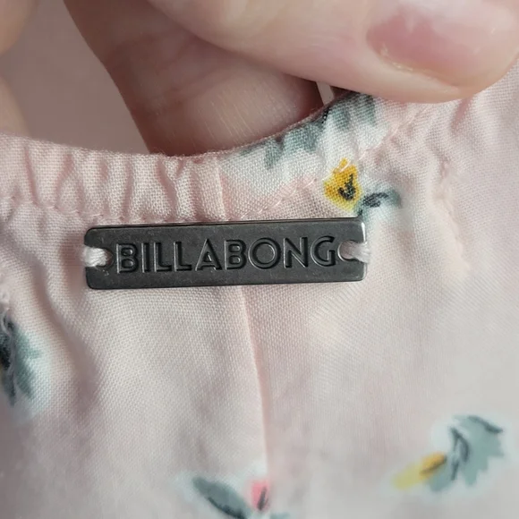 Billabong x The Salty Blonde Boho Beachy Women's Flowy Floral Slip Maxi Dress, L - Picture 5 of 8